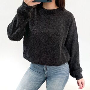 Dark gray wool sweater